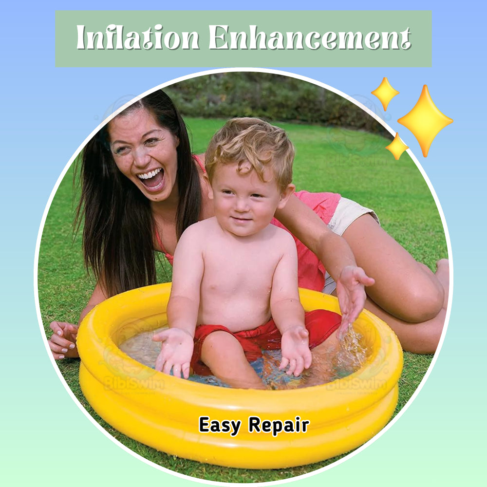 BIBISWIM Transparent PVC Repair Patch Kit for Inflatable Pool & Toys