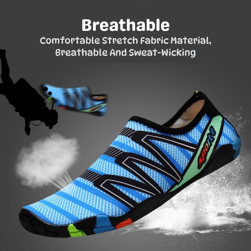 BIBISWIM Unisex Water Shoes | Quick-Dry Swimming, Diving, Beach & Outdoor