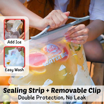 BIBISWIM 20L Foldable Water Bag | Portable Collapsible Drinking & Storage Bag