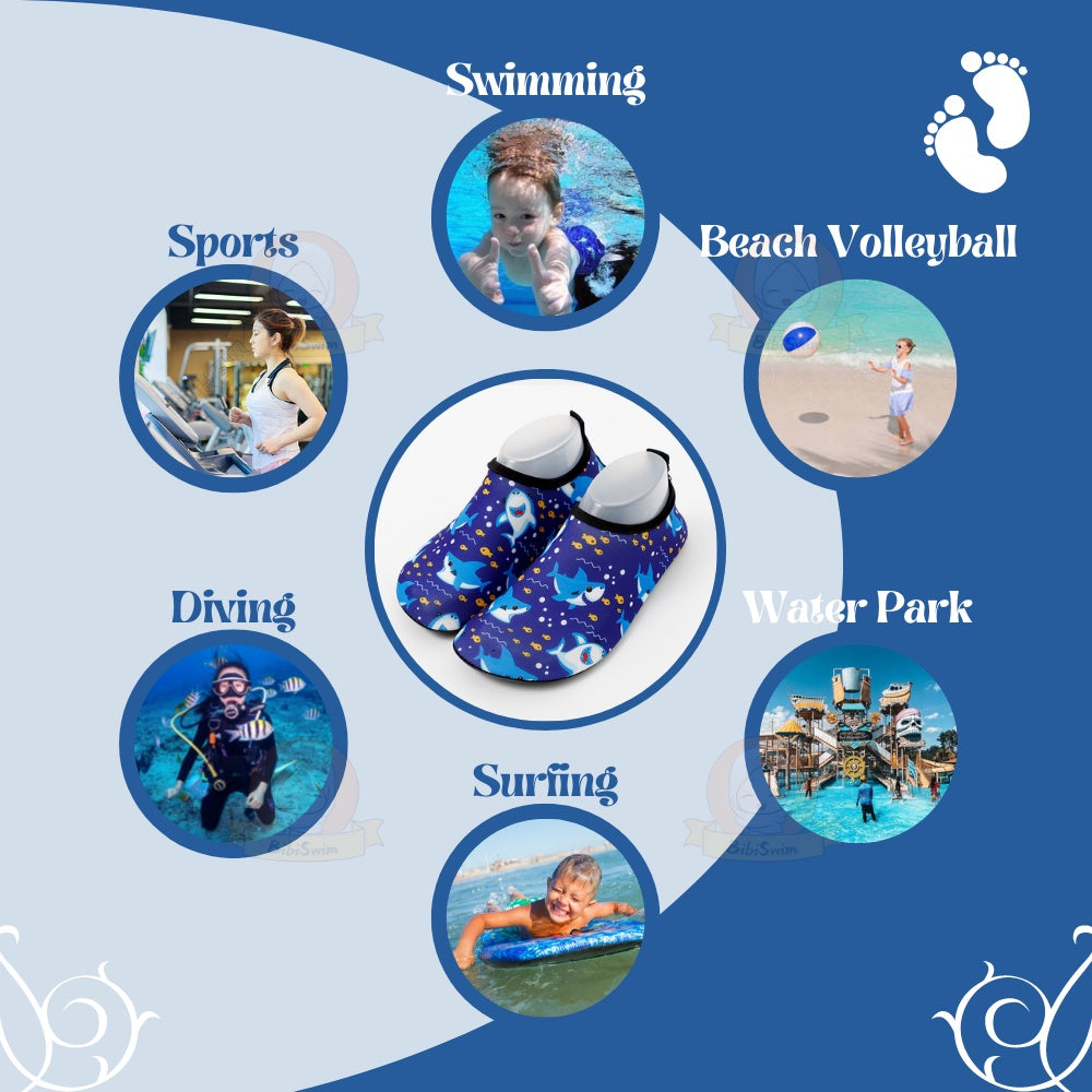 BIBISWIM Kids Swimming & Beach Shoes | Kasut Renang Budak