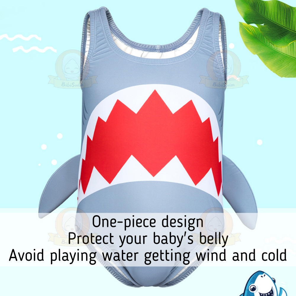 BIBISWIM Shark Swim Cap Set