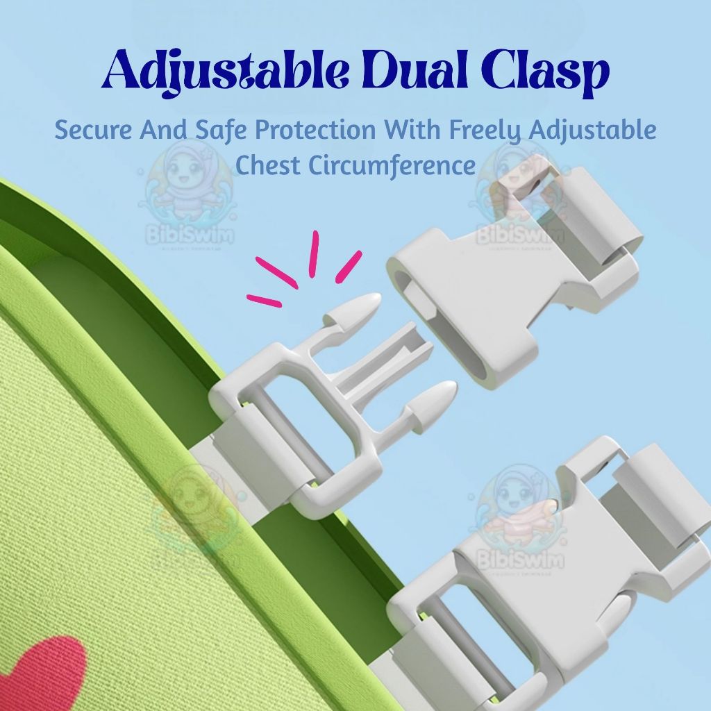 BIBISWIM Kids Swimming Vest | Safety Life Jacket Arm & Chest Float