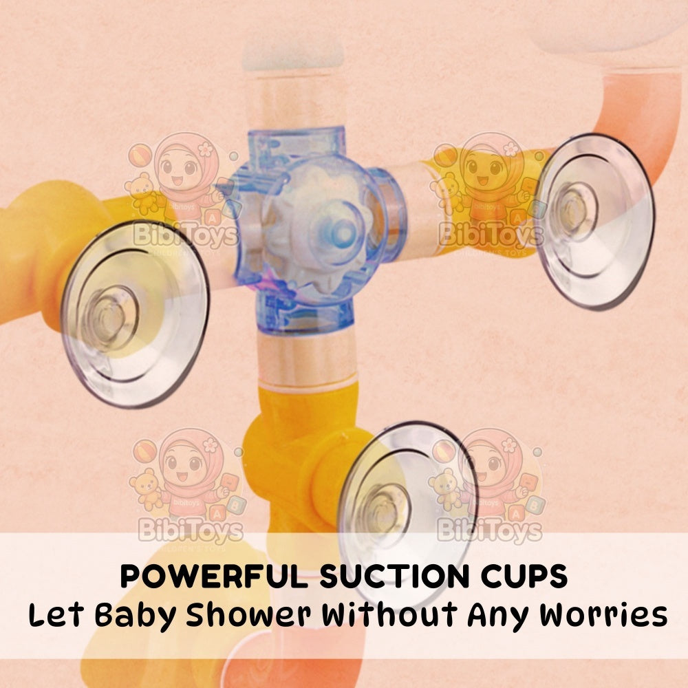 BIBISWIM Baby Bath Toys Water Play Pipes for Kids | Mainan Baby Mandi