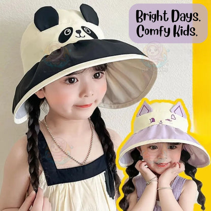 BIBISWIM Baby Bucket Hat Kids Sun Hat Boys Girls Outdoor Hat Sun Protection Cap Fisherman Beach Hat