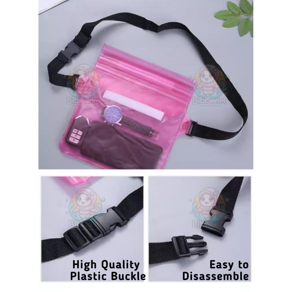 BIBISWIM Waterproof Phone Pouch | Underwater Waist Pack for Water Sports