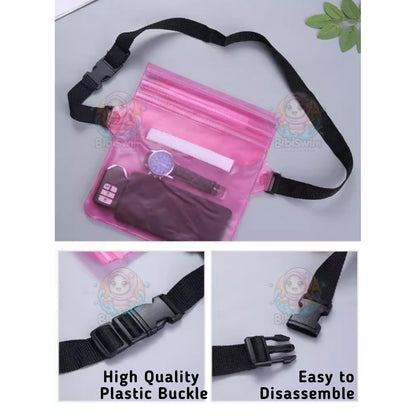 BIBISWIM Waterproof Phone Pouch | Underwater Waist Pack for Water Sports