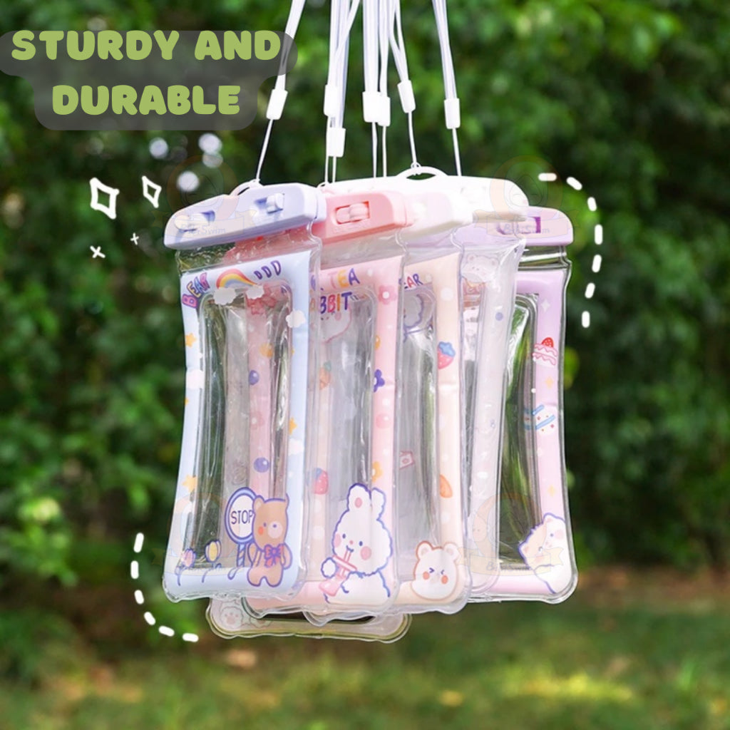 BIBISWIM Waterproof Transparent Airbag Phone Pouch | Underwater Mobile Case