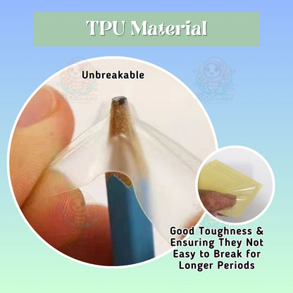 BIBISWIM Transparent PVC Repair Patch Kit for Inflatable Pool & Toys