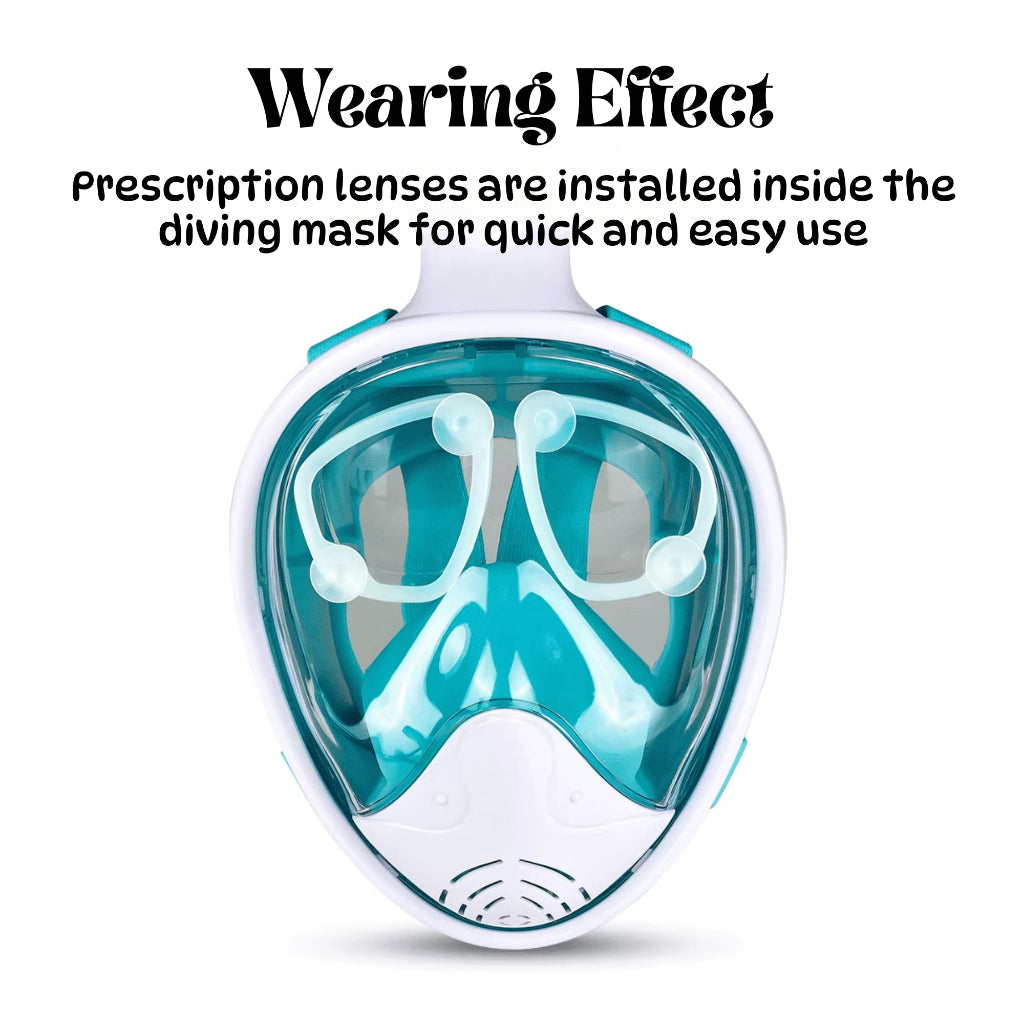 BIBISWIM Snorkel Diving Mask with Myopia Lens | Scuba Power Silicone Mask