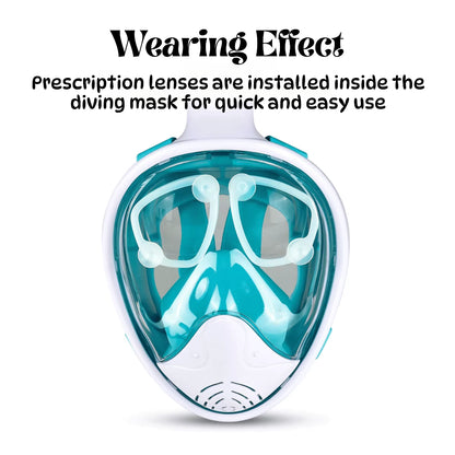 BIBISWIM Snorkel Diving Mask with Myopia Lens | Scuba Power Silicone Mask