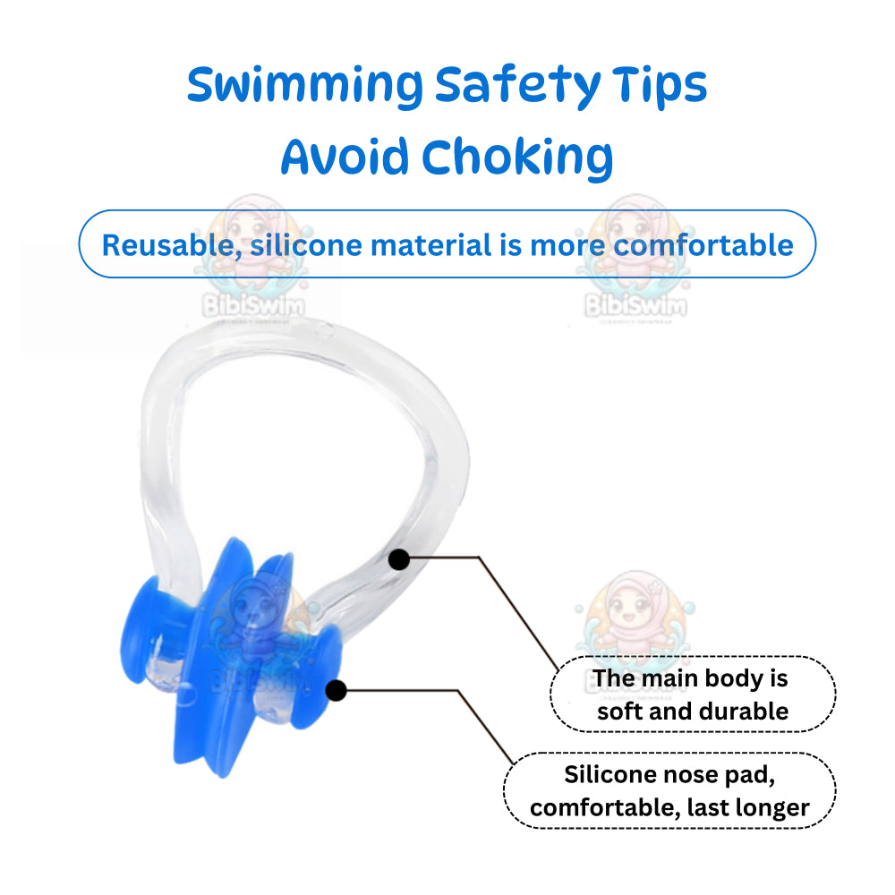 BIBISWIM Silicone Ear Plugs & Nose Clip for Swimming, Diving & Surfing