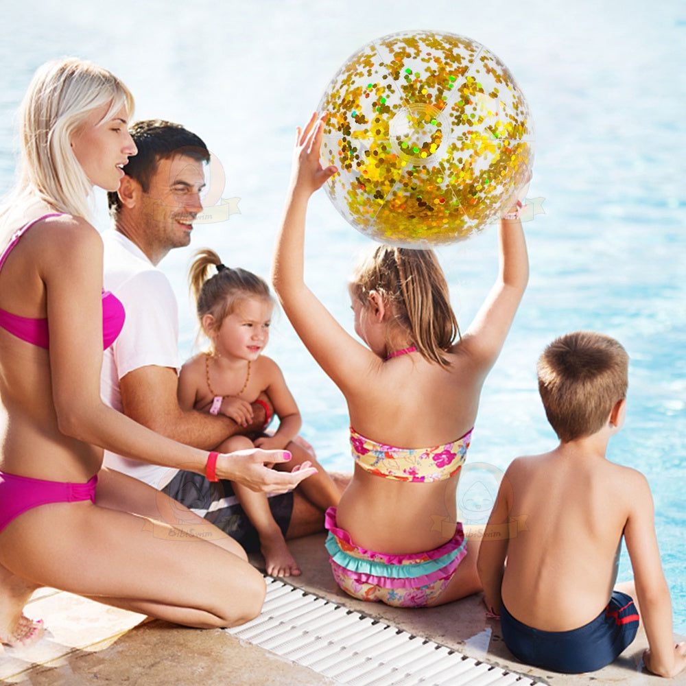 BIBISWIM Inflatable Kids Beach Ball Set