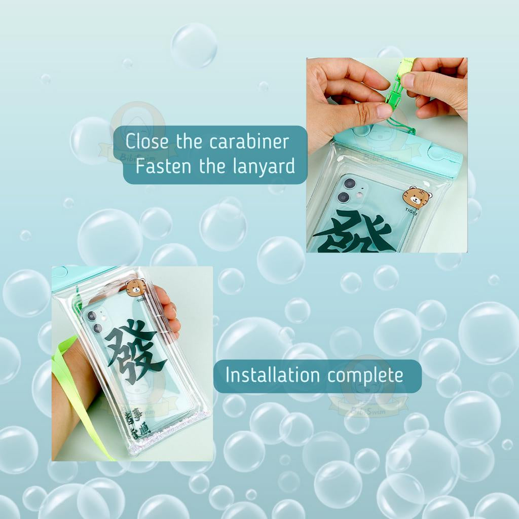 BIBISWIM Cartoon Waterproof Phone Pouch