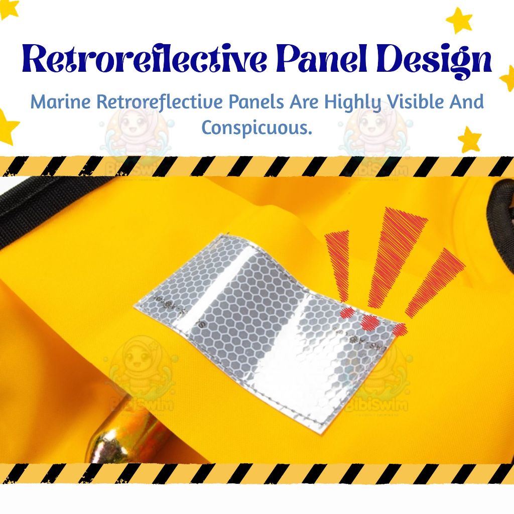 BIBISWIM Inflatable Life Jacket for Adults | Swimming, Fishing & Water Sports