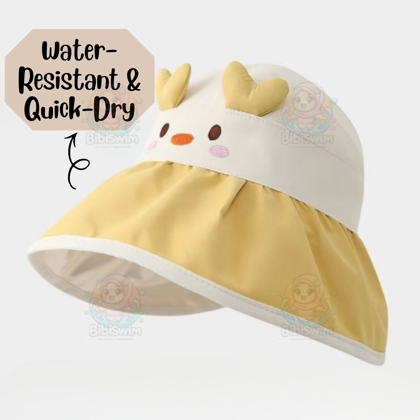 BIBISWIM Baby Bucket Hat Kids Sun Hat Boys Girls Outdoor Hat Sun Protection Cap Fisherman Beach Hat