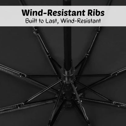 BIBISWIM Automatic Folding UV Umbrella with Black Coating | Windproof