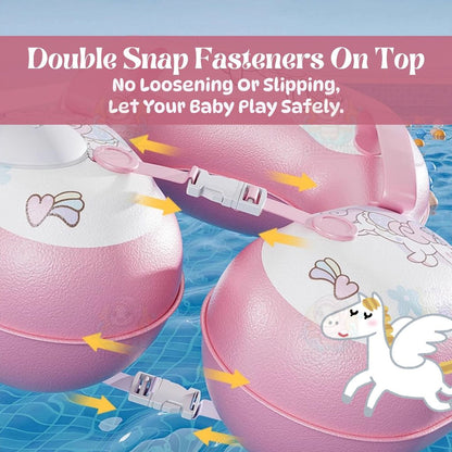 BIBISWIM Baby Swim Ring with Seat & Canopy | Inflatable Infant Floating Pool