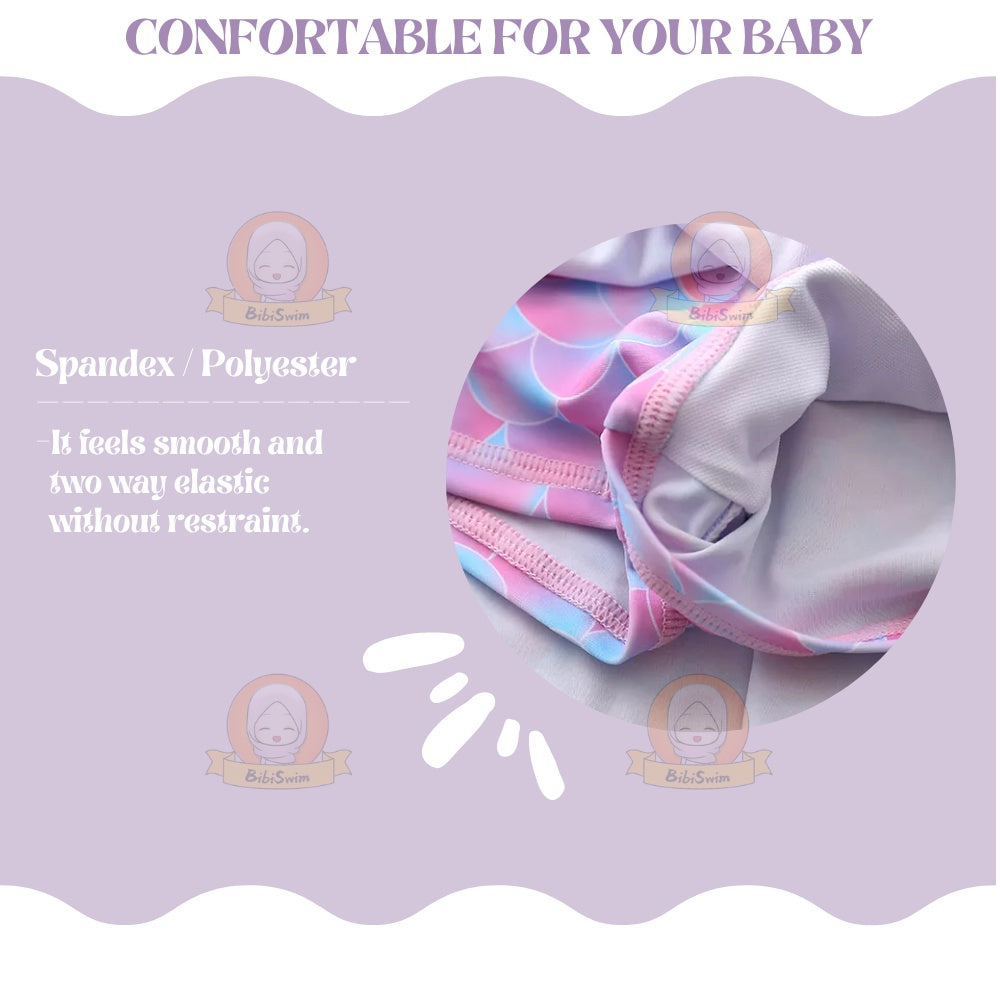 BIBISWIM Mermaid Swim Set with Hat