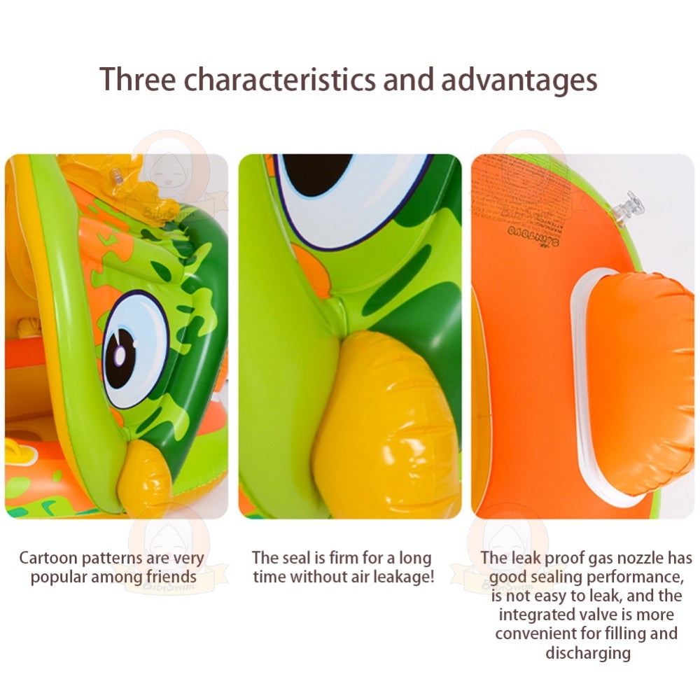 BIBISWIM Dino or Unicorn Baby Swim Float