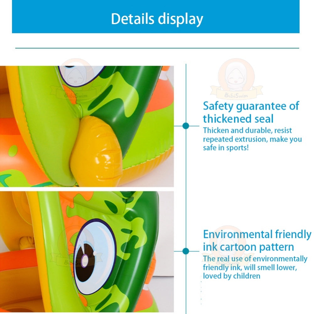 BIBISWIM Dino or Unicorn Baby Swim Float