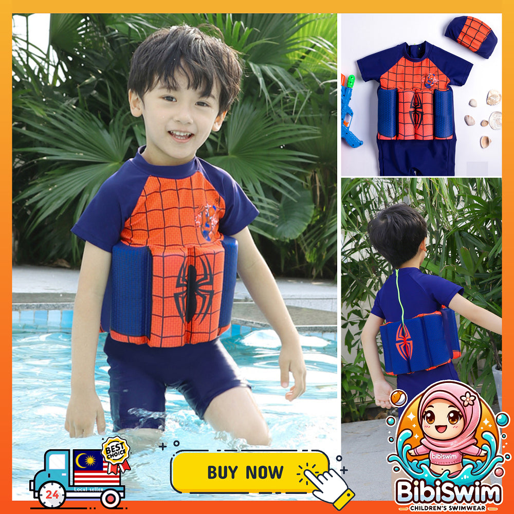 Newborn Baby Buoyancy Swimming Suit Boys | Kids Swim Float Vest Baju Pelampung Renang Kanak-kanak