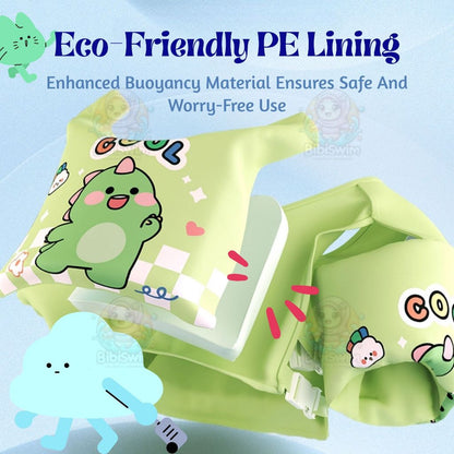 BIBISWIM Kids Swimming Vest | Safety Life Jacket Arm & Chest Float