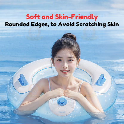 BIBISWIM Self-Inflating Swim Ring | Inflatable Pool Float for Kids & Adults