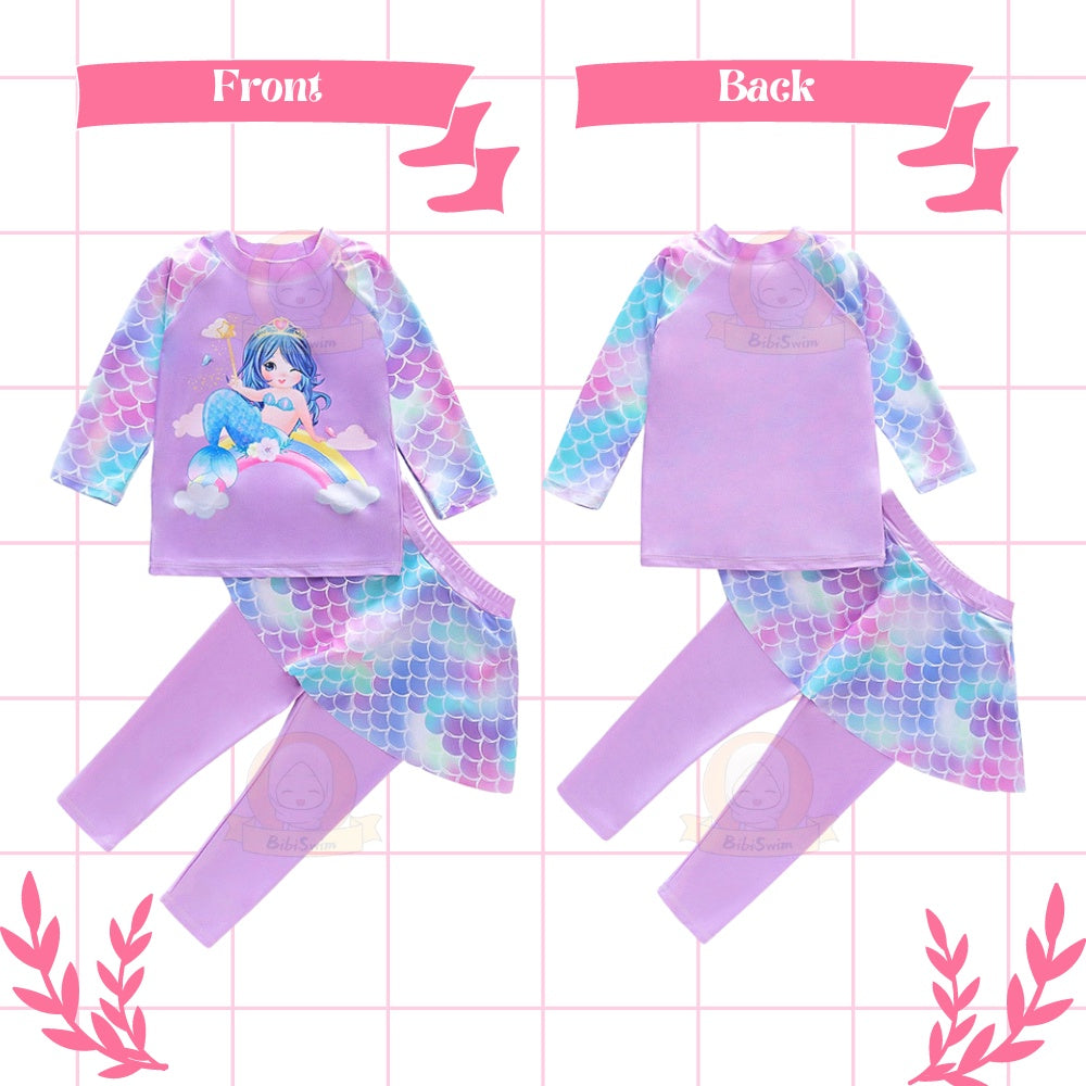 BIBISWIM UPF50 Mermaid Swim Set