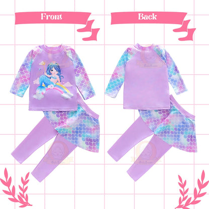 BIBISWIM UPF50 Mermaid Swim Set