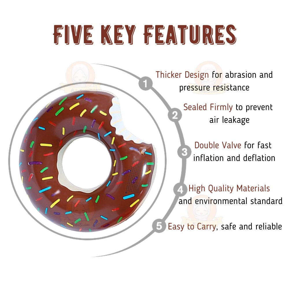 BIBISWIM Inflatable Donut Swim Ring
