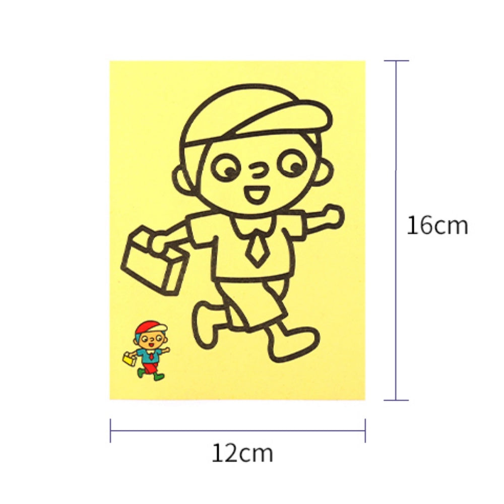 BIBISWIM Kids DIY Sand Art Paper Kit