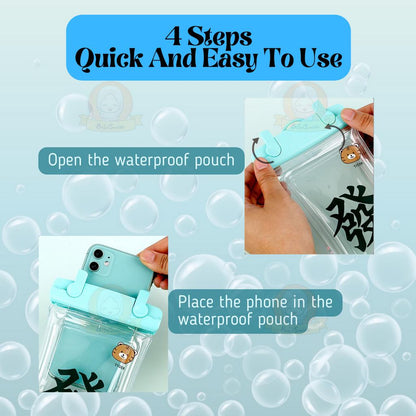 BIBISWIM Cartoon Waterproof Phone Pouch