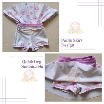 BIBISWIM Mermaid Swim Set with Hat