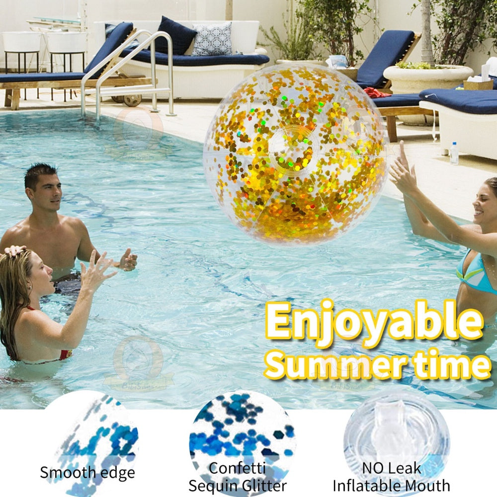 BIBISWIM Inflatable Kids Beach Ball Set