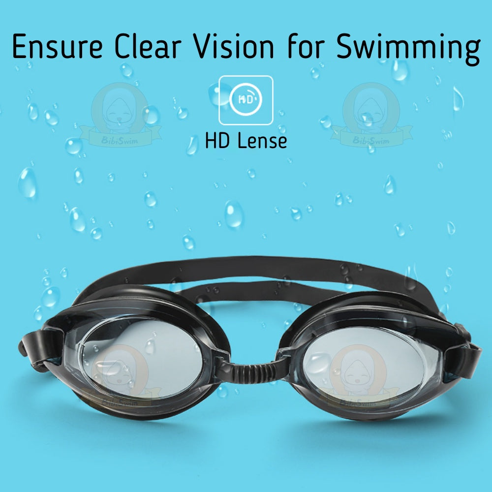 BIBISWIM Anti-Fog Kids Swim Goggles Set