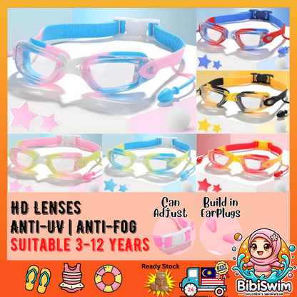 BIBISWIM Kids Swimming Goggles for Boy & Girl