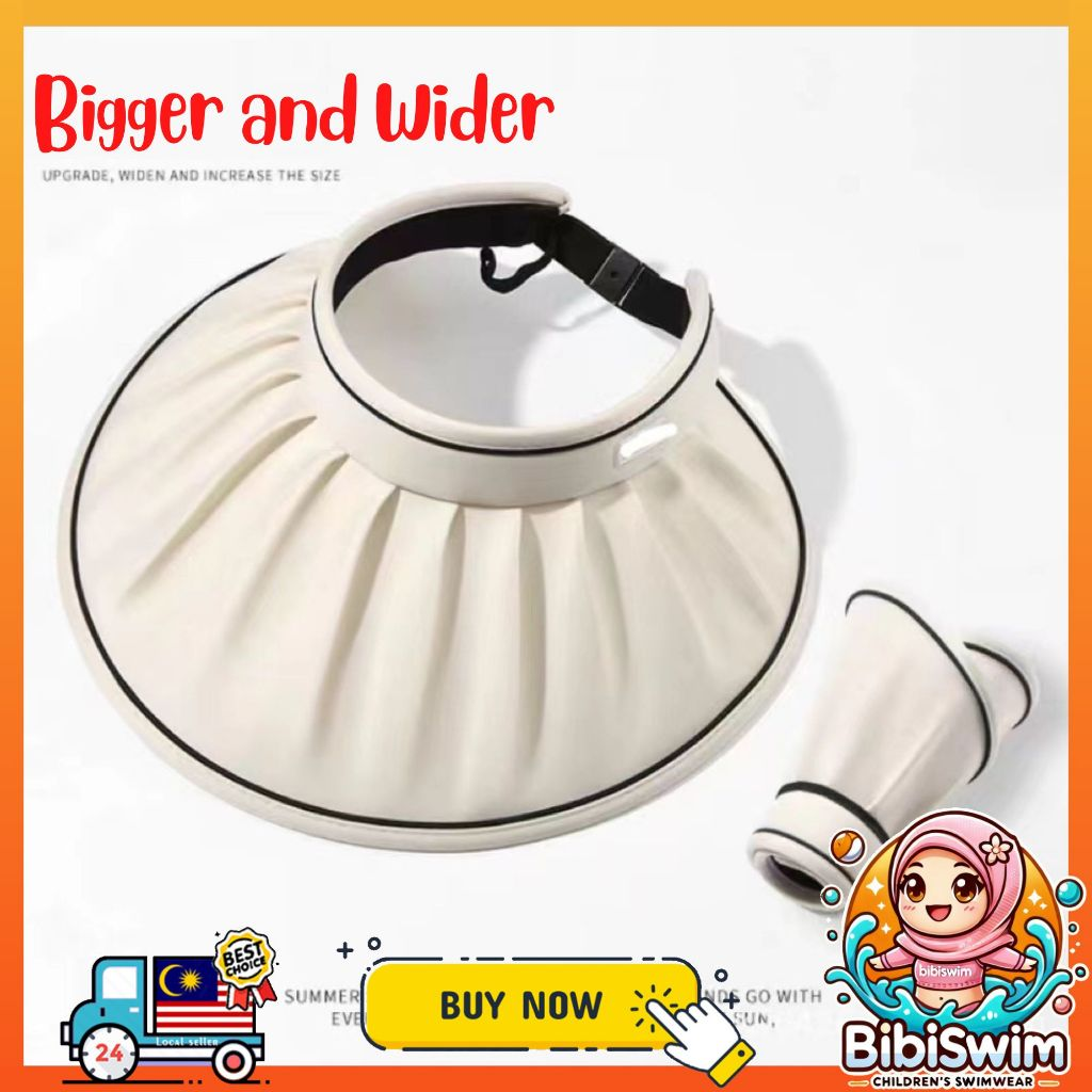 BIBISWIM Women's Foldable Sun Visor hat UV Protection Hat Camping Bucket Beach Hiking Fishing Hat