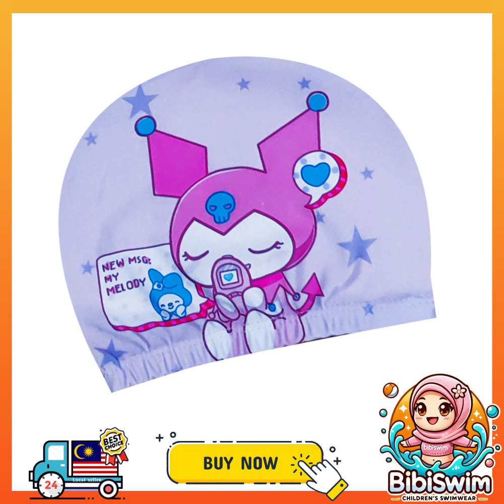 BIBISWIM Swimming Cap Kids Boy Girl Swim Cap Hat For Kid