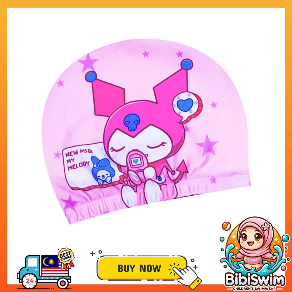 BIBISWIM Swimming Cap Kids Boy Girl Swim Cap Hat For Kid