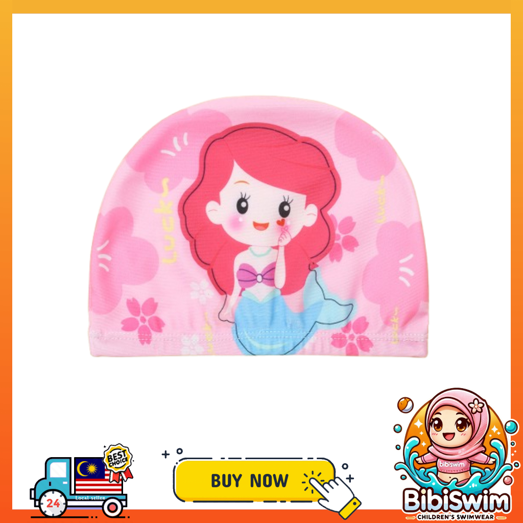 BIBISWIM Swimming Cap Kids Boy Girl Swim Cap Hat For Kid