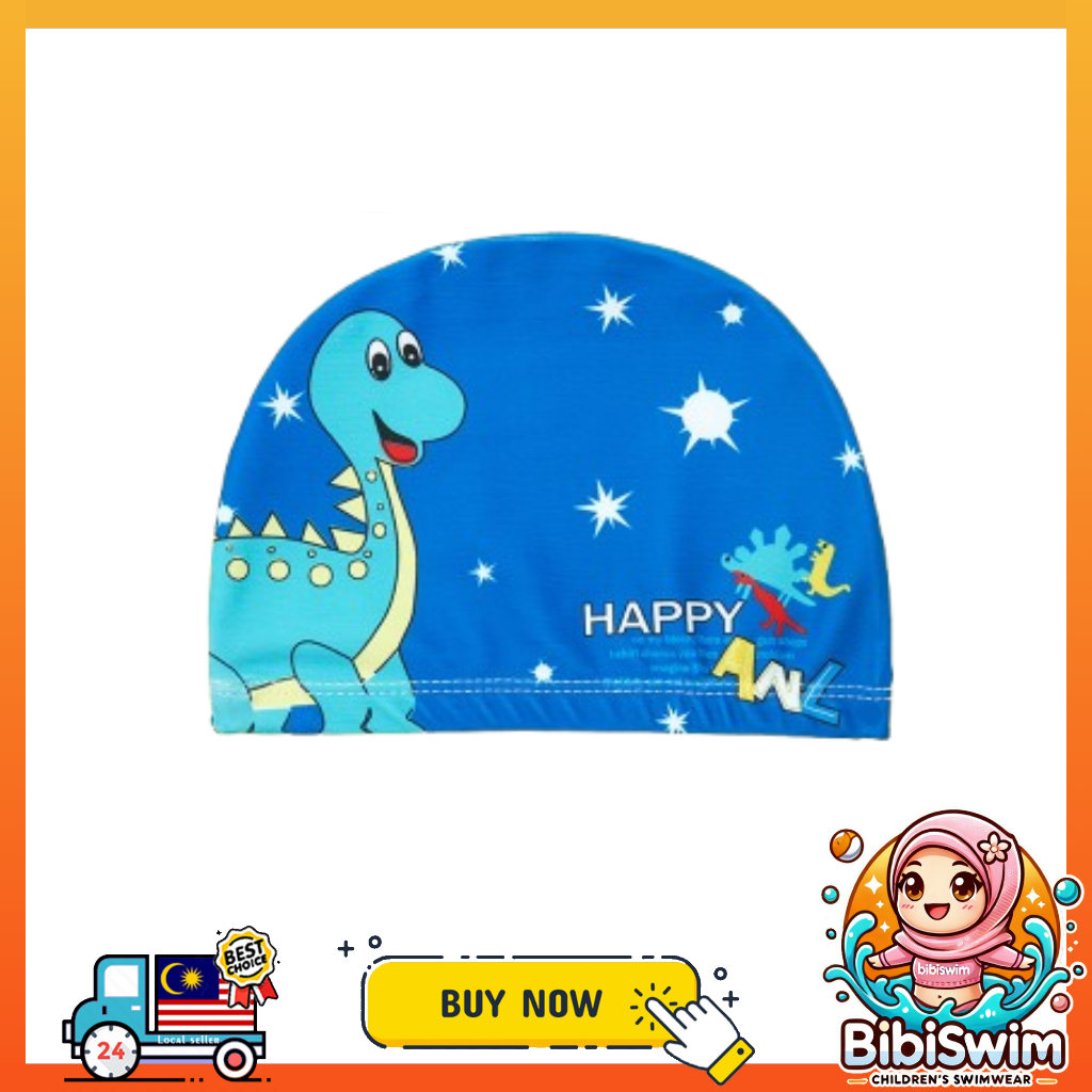 BIBISWIM Swimming Cap Kids Boy Girl Swim Cap Hat For Kid