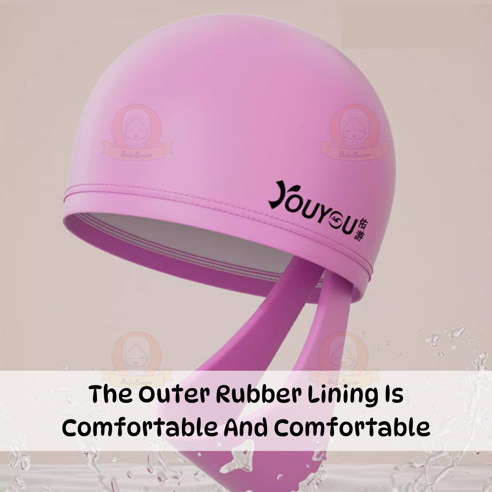 BIBISWIM Swim Swimming Cap Headband Woman Adult PU Swimming Hat