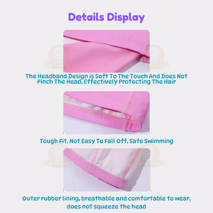 BIBISWIM Swim Swimming Cap Headband Woman Adult PU Swimming Hat