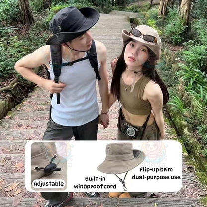 BIBISWIM Sun Hat Uv protection Windproof Hiking Hat Face Cover Waterproof Cap Fishing Camping Hats