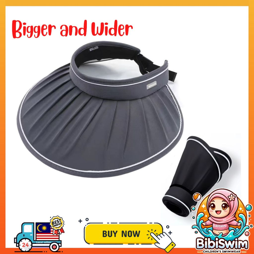 BIBISWIM Women's Foldable Sun Visor hat UV Protection Hat Camping Bucket Beach Hiking Fishing Hat