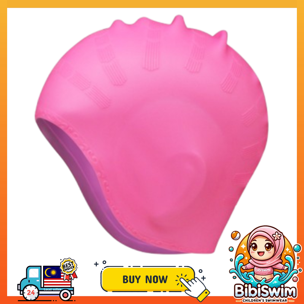 BIBISWIM Swimming Cap Swim Diving Caps For Adults Silicone Head Ear Protection Waterproof Sports Hat