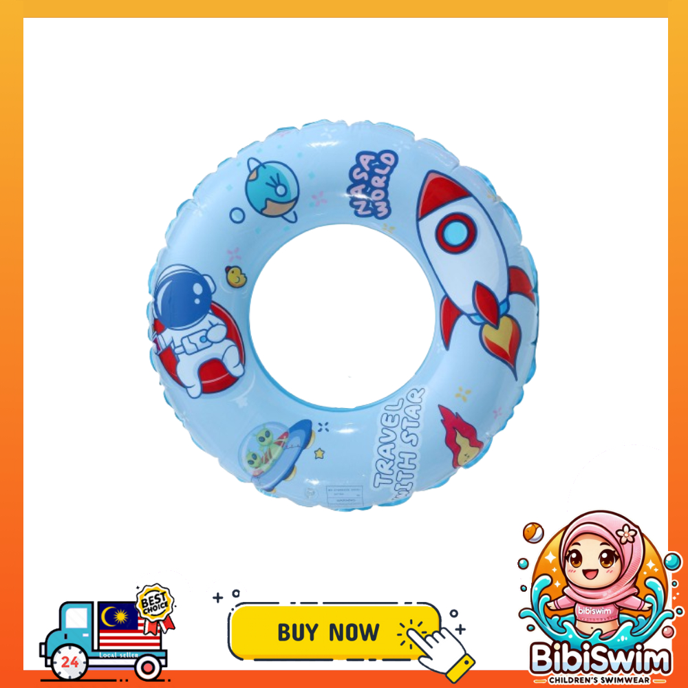 BIBISWIM Kids Swimming Ring float Swim Ring swimming pool Beach Pelampung Baby Budak Kanak Kanak 遊泳圈