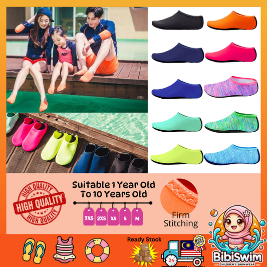 BIBISWIM Swimming Shoes Shoe Kids Swimming Socks Sock | Kasut Renang Berenang Budak