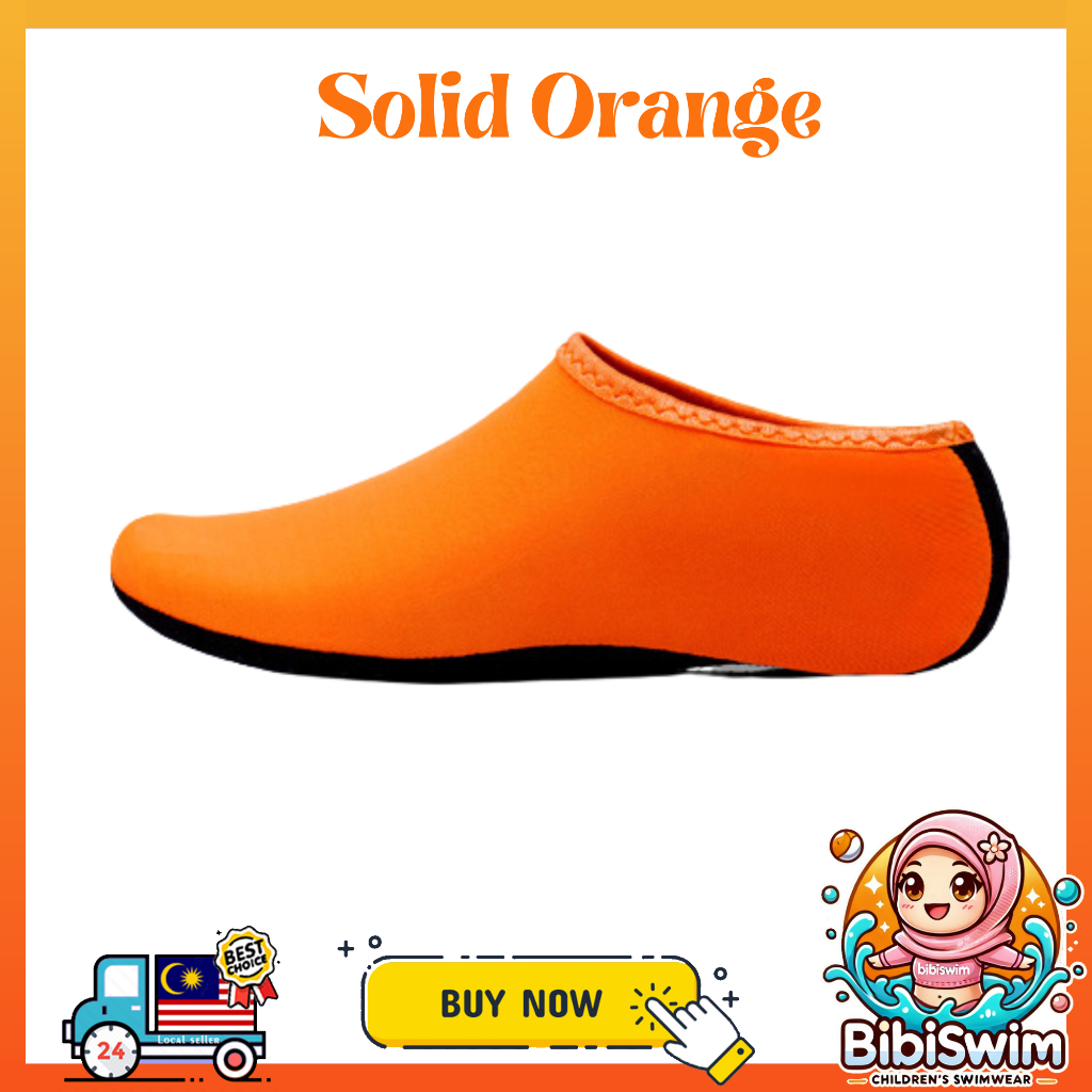 BIBISWIM Swimming Shoes Shoe Kids Swimming Socks Sock | Kasut Renang Berenang Budak