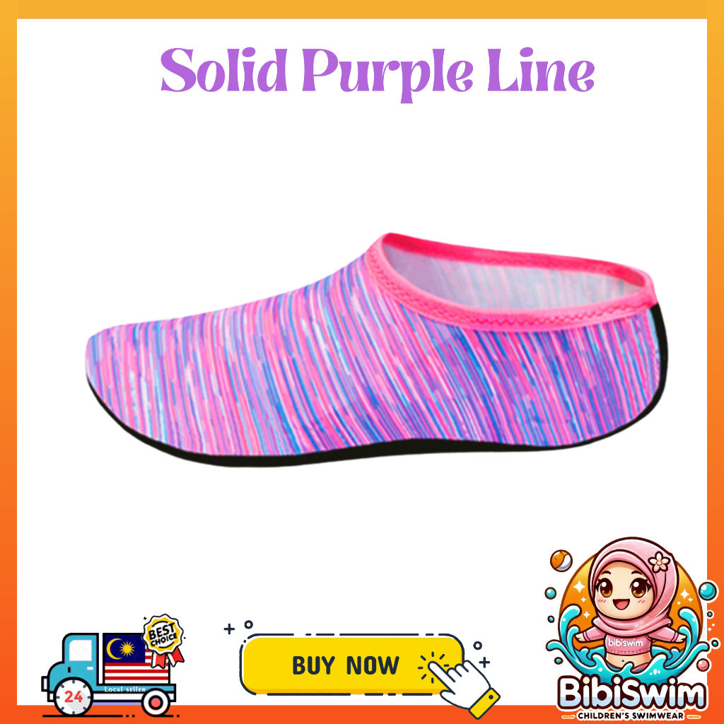 BIBISWIM Swimming Shoes Shoe Kids Swimming Socks Sock | Kasut Renang Berenang Budak